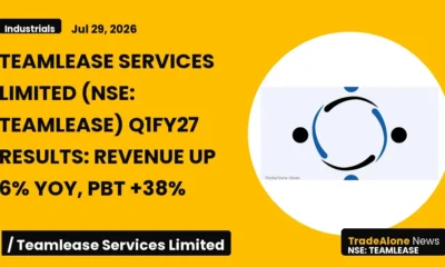 Teamlease Services Limited Q1fy27 Results: Revenue Up 6% Yoy, PBT +38%