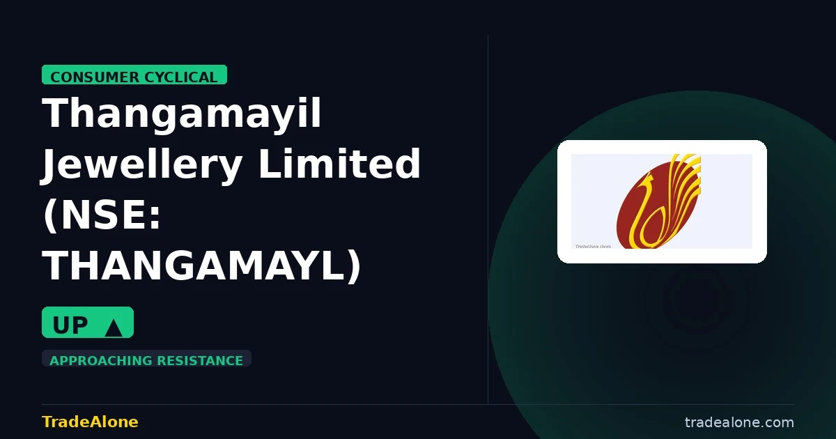 Thangamayil Jewellery Limited THANGAMAYL gains 5% intraday nears resistance