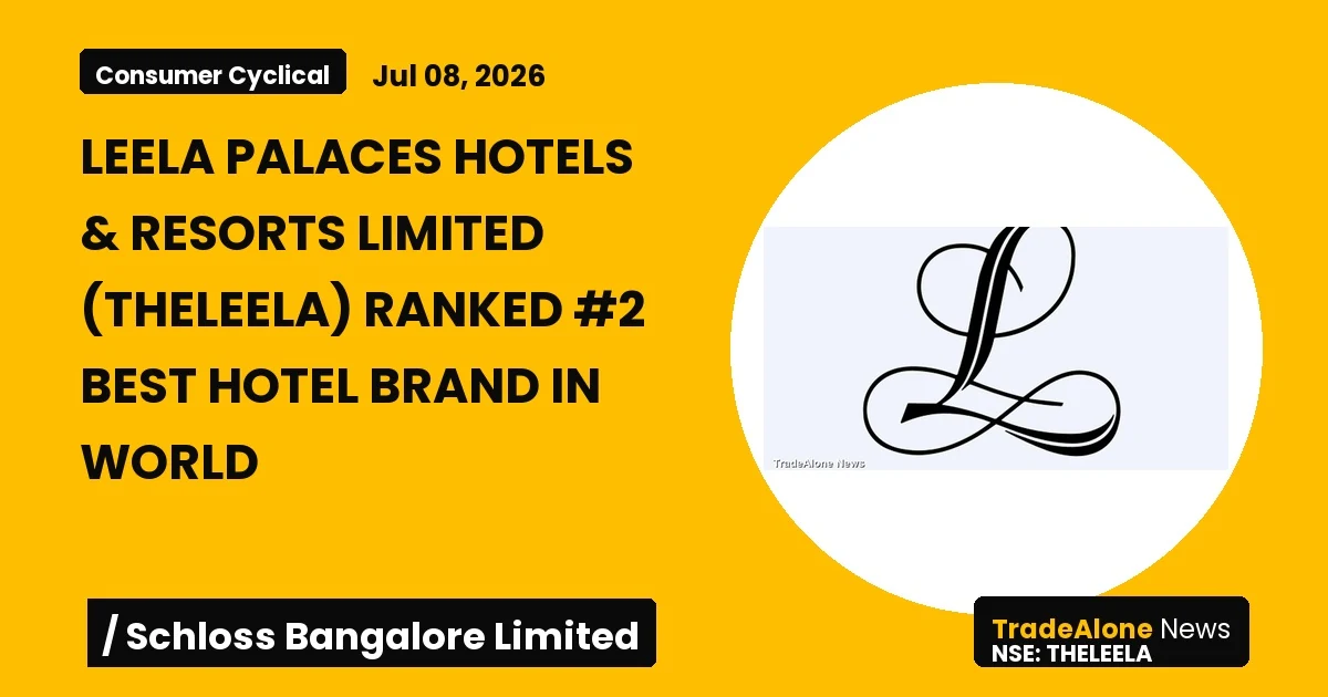Leela Palaces Hotels & Resorts Limited Theleela World's Best Hotel Brand 2026