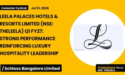 Leela Palaces Hotels & Resorts Limited NSE Theleela Q1 FY27