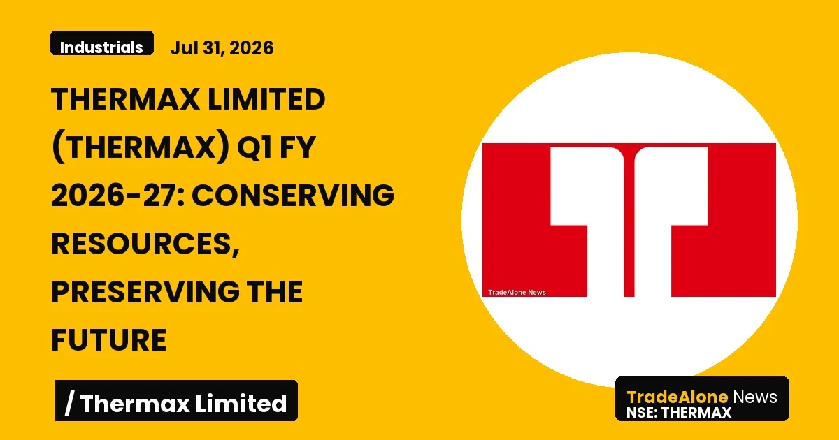 Thermax Limited Thermax Q1 Fy26-27 Results