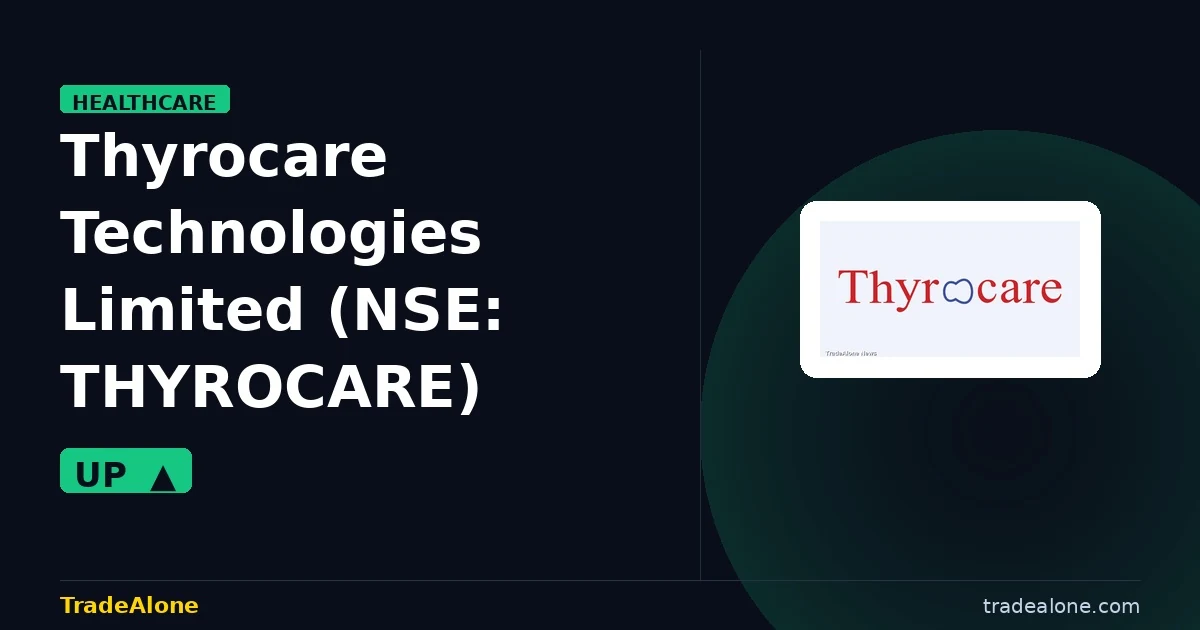 Thyrocare Technologies Limited THYROCARE gains 5% intraday