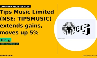 Tips Music Limited TIPSMUSIC extends gains