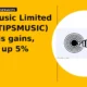 Tips Music Limited TIPSMUSIC extends gains
