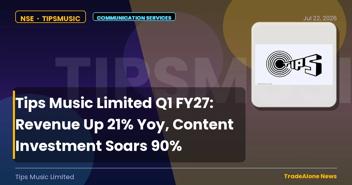 Tips Music Limited Tipsmusic Q1 FY27 Results