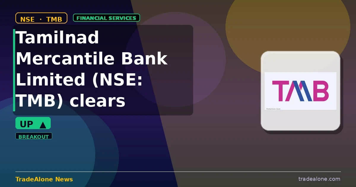 Tamilnad Mercantile Bank Limited TMB clears resistance