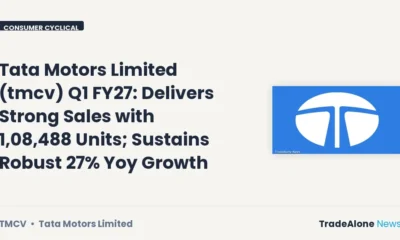 Tata Motors Limited TMCV Q1 FY27 Sales