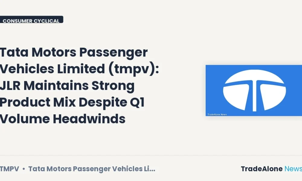 Tata Motors Passenger Vehicles Limited Q1 FY27 Product Mix