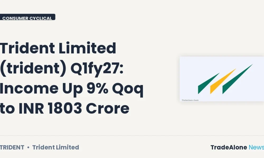 Trident Limited Trident Q1fy27 Results