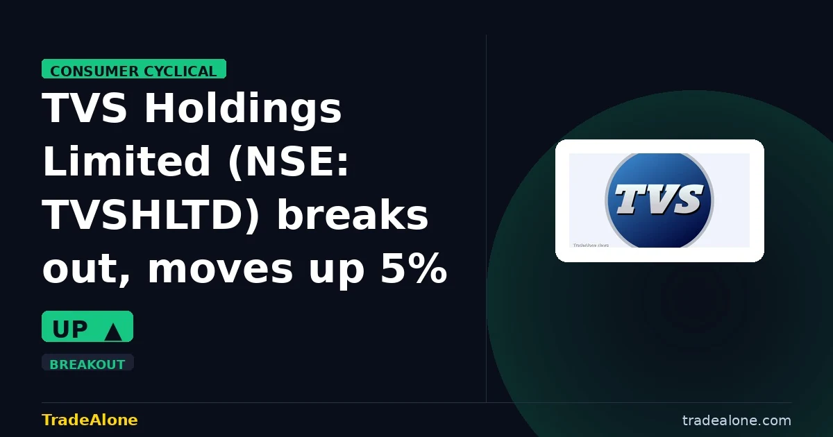 TVS Holdings Limited TVSHLTD breaks out