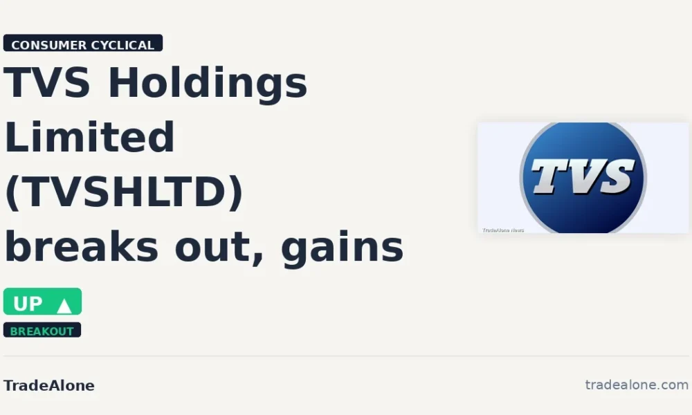 TVS Holdings Limited TVSHLTD breaks out