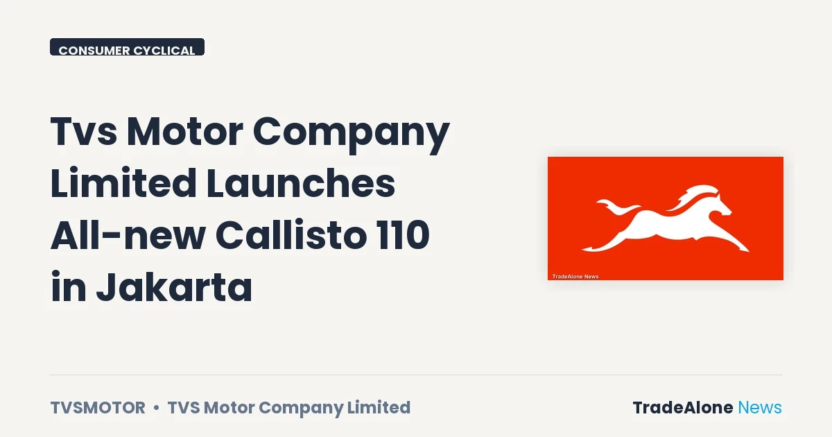 Tvs Motor Company Limited Tvsmotor July 2026 Launch