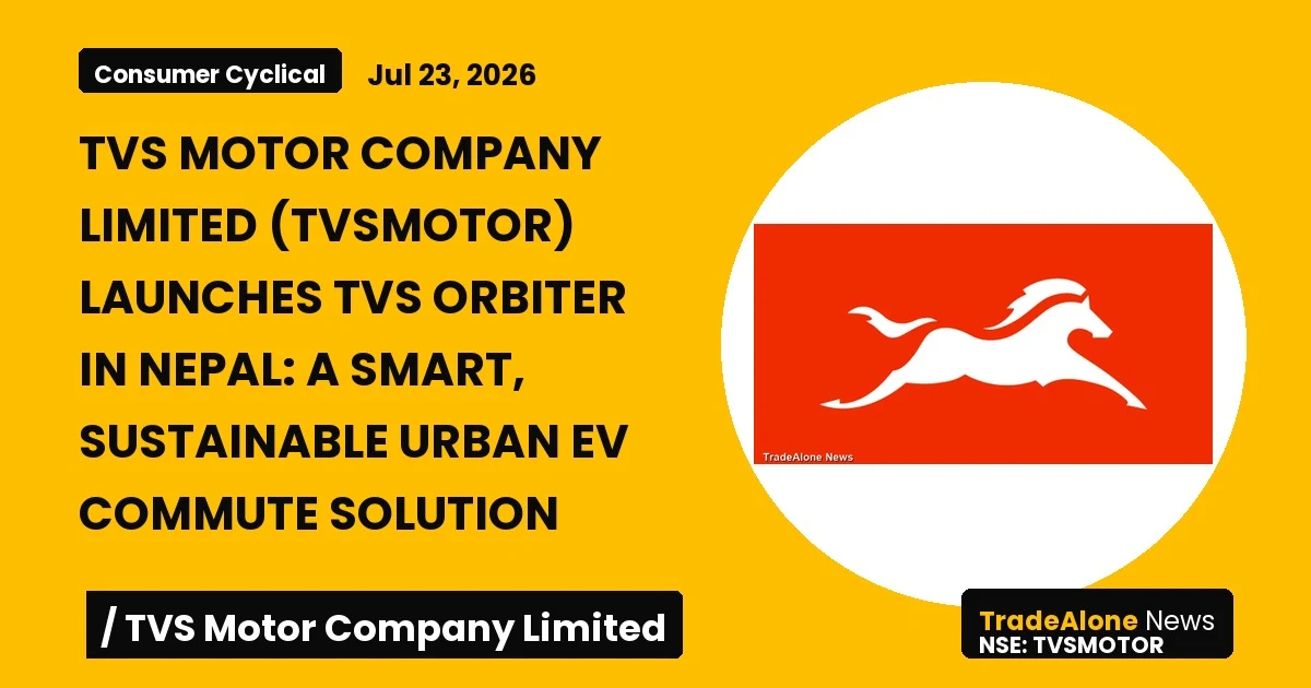 Tvs Motor Company Limited Tvsmotor Launches TVS Orbiter in Nepal