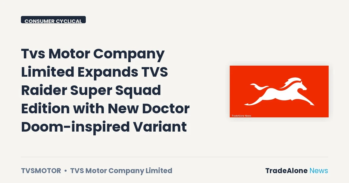 Tvs Motor Company Limited Tvsmotor New Doctor Doom Variant July 2026