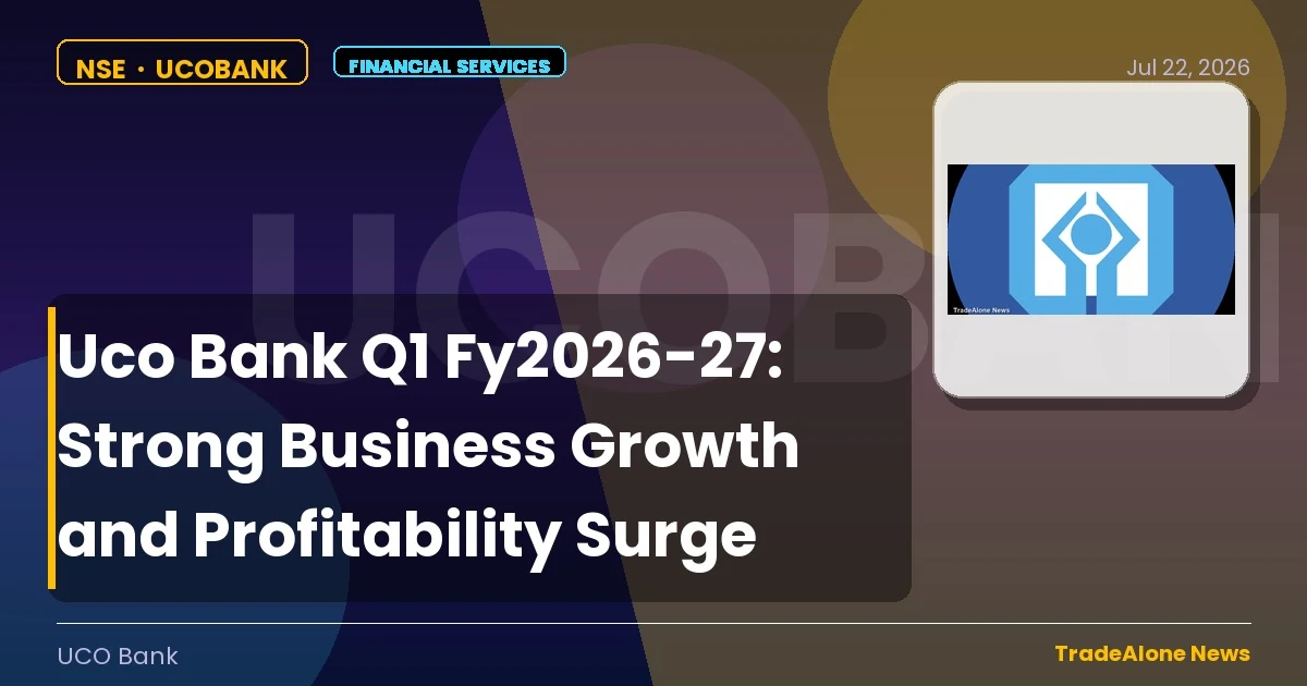 Uco Bank Ucobank Q1 Fy2026 Results