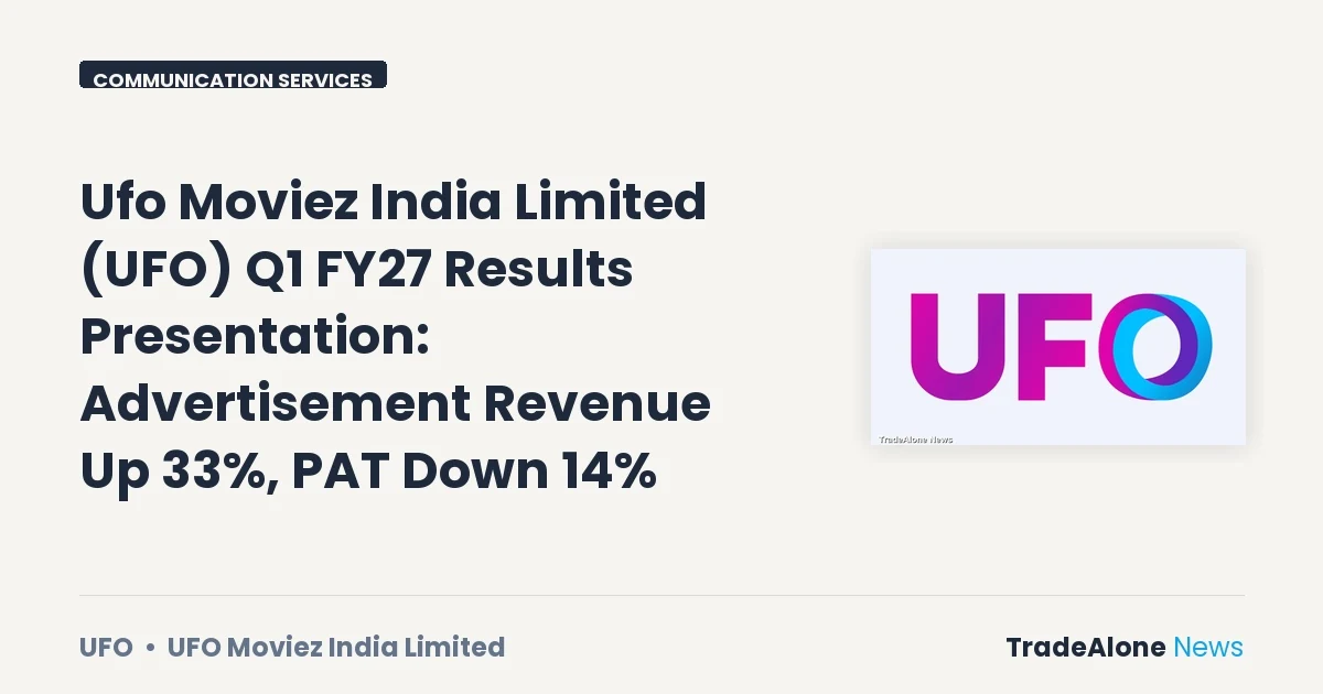Ufo Moviez India Limited UFO Q1 FY27 Results