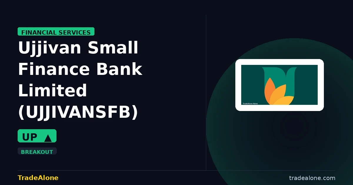 Ujjivan Small Finance Bank Limited UJJIVANSFB breaks out