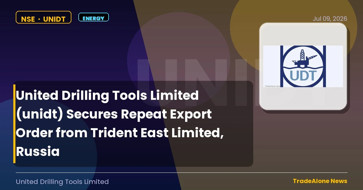 United Drilling Tools Limited UNIDT Repeat Export Order