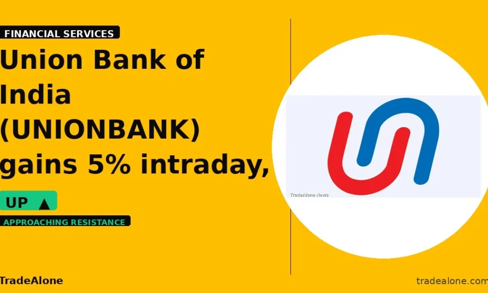 Union Bank of India UNIONBANK gains 5% intraday