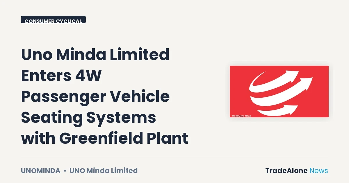 Uno Minda Limited Unominda Q4fy26