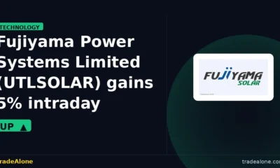 Fujiyama Power Systems Limited UTLSOLAR gains 5% intraday