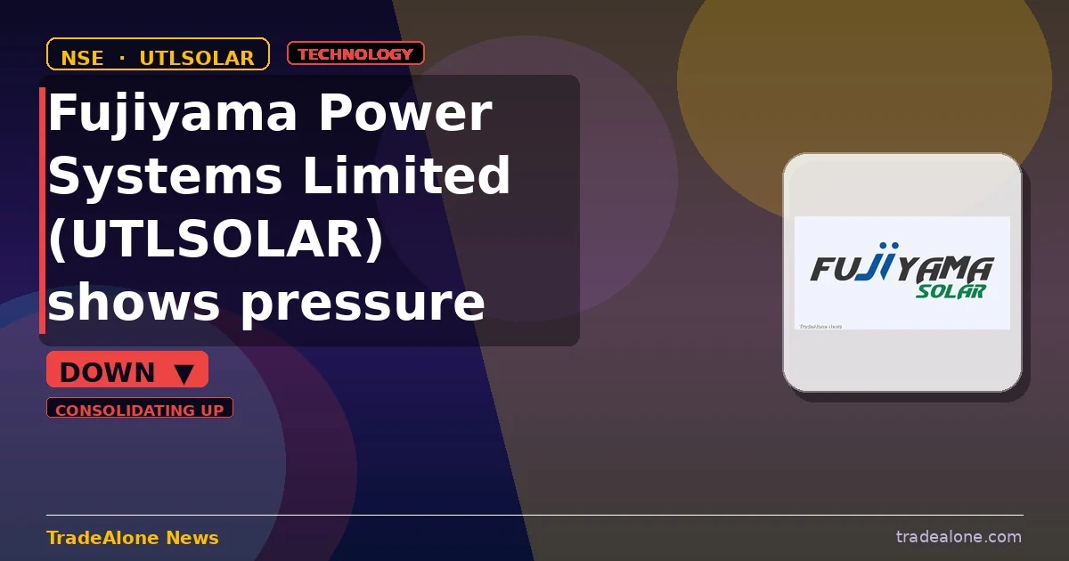 Fujiyama Power Systems Limited UTLSOLAR pulls back from breakout highs