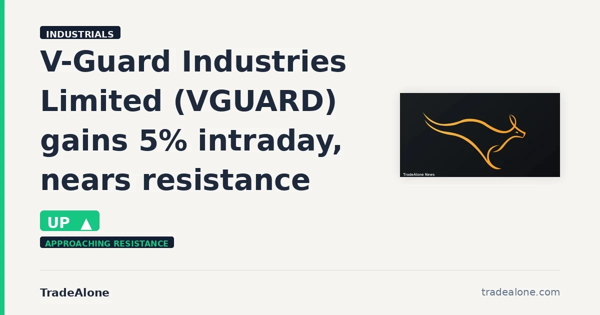 V-Guard Industries Limited VGUARD gains 5% intraday