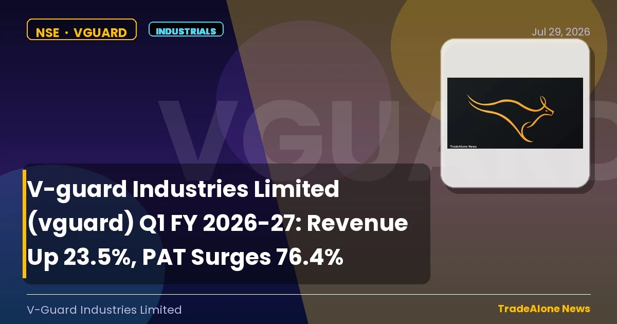 V-guard Industries Limited Vguard Q1 Fy2026-27 Results