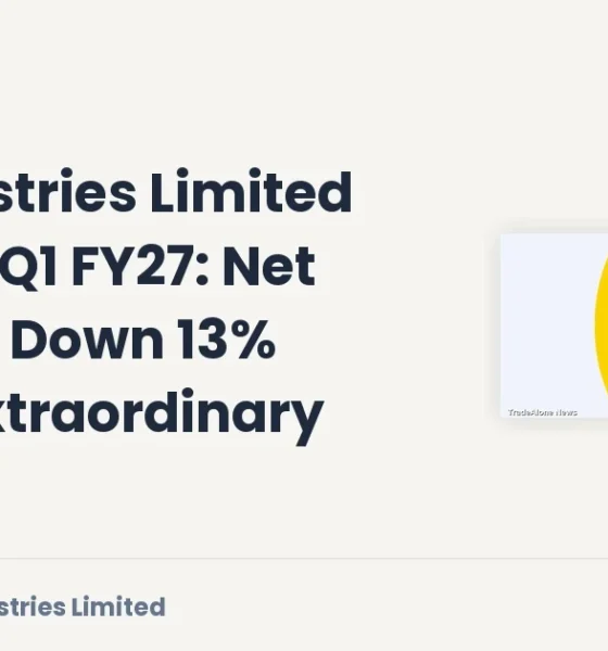 Vst Industries Limited Vstind Q1 FY27 Tax Hike