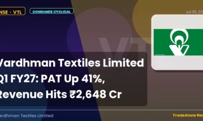 Vardhman Textiles Limited VTL Q1 FY27 Results