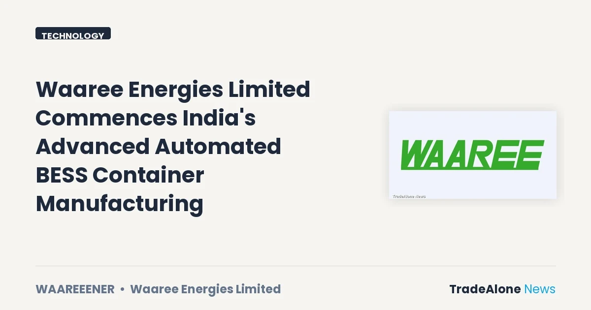 Waaree Energies Limited Waareeener July 2026 Milestone