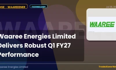 Waaree Energies Limited Waareeener Q1 FY27 Results