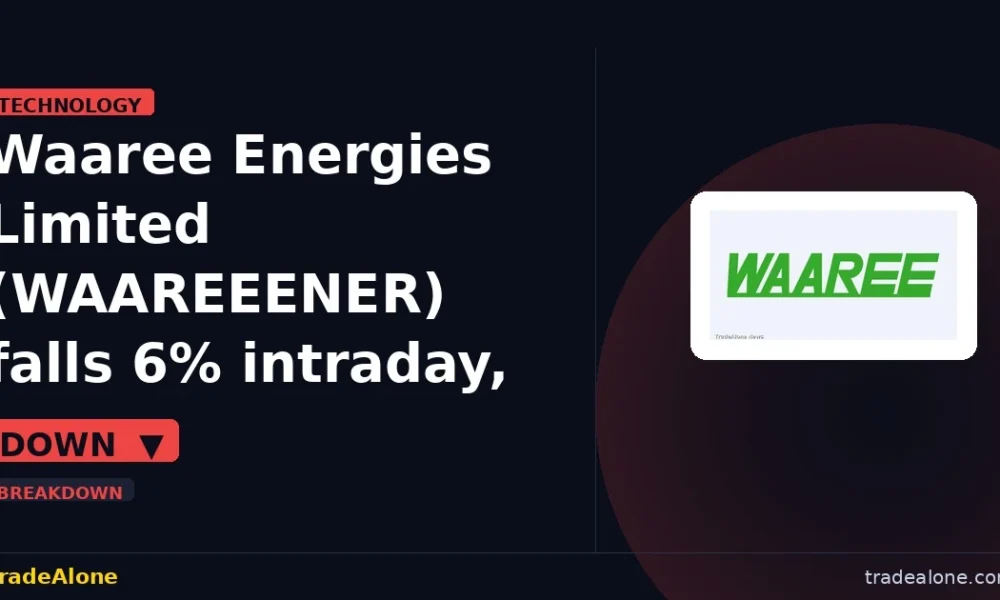 Waaree Energies Limited WAAREEENER breaks below support