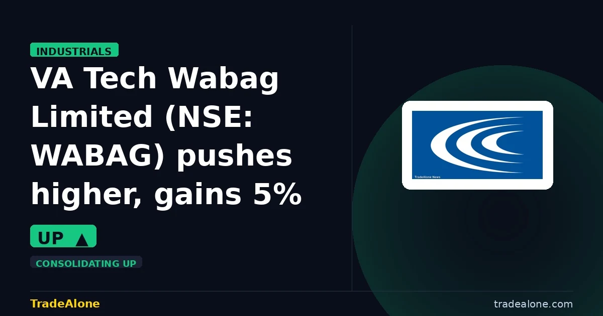 VA Tech Wabag Limited WABAG pushes higher