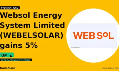 Websol Energy System Limited WEBELSOLAR gains 5% intraday