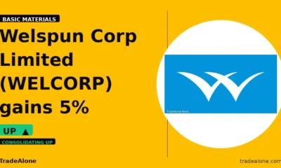 Welspun Corp Limited WELCORP gains 5% intraday