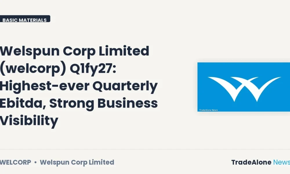 Welspun Corp Limited Welcorp Q1fy27 Results