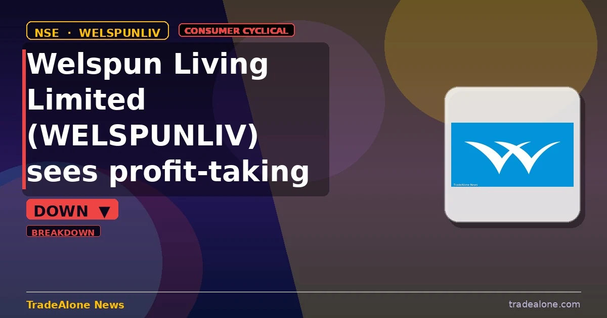 Welspun Living Limited WELSPUNLIV gives up ground after breakout