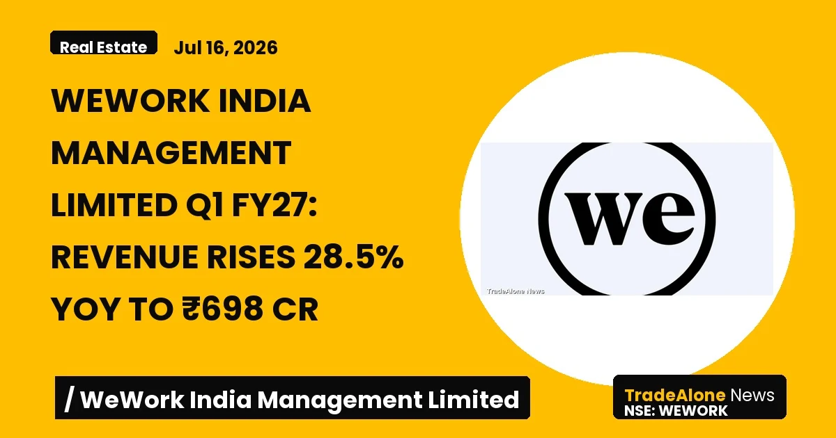 Wework India Management Limited Wework Q1 FY27 Results