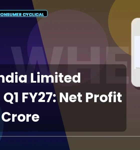 Wheels India Limited Wheels Q1 FY27 Net Profit Up Rs. 37 Crore