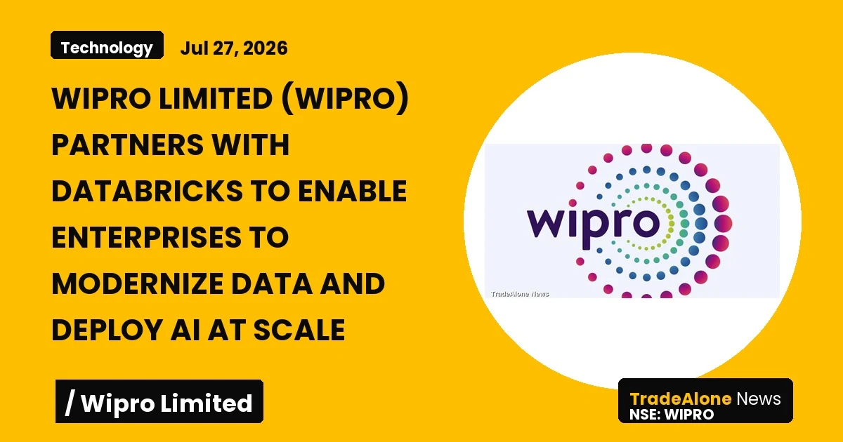 Wipro Limited WIPRO Partnership Databricks