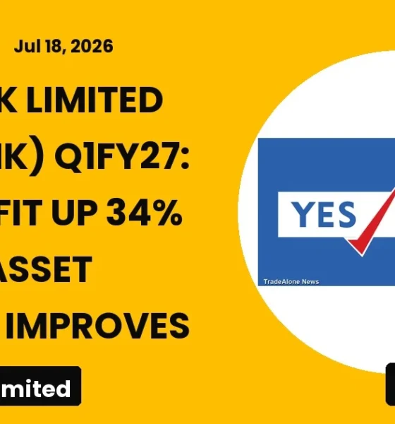Yes Bank Limited Yesbank Q1fy27 Results