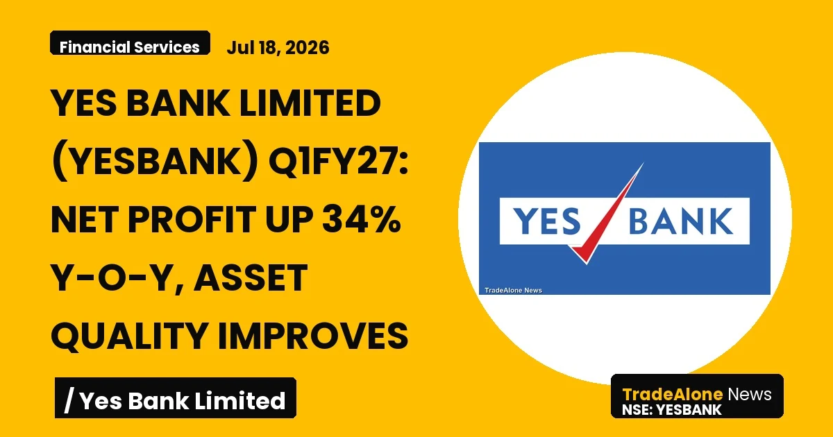 Yes Bank Limited Yesbank Q1fy27 Results