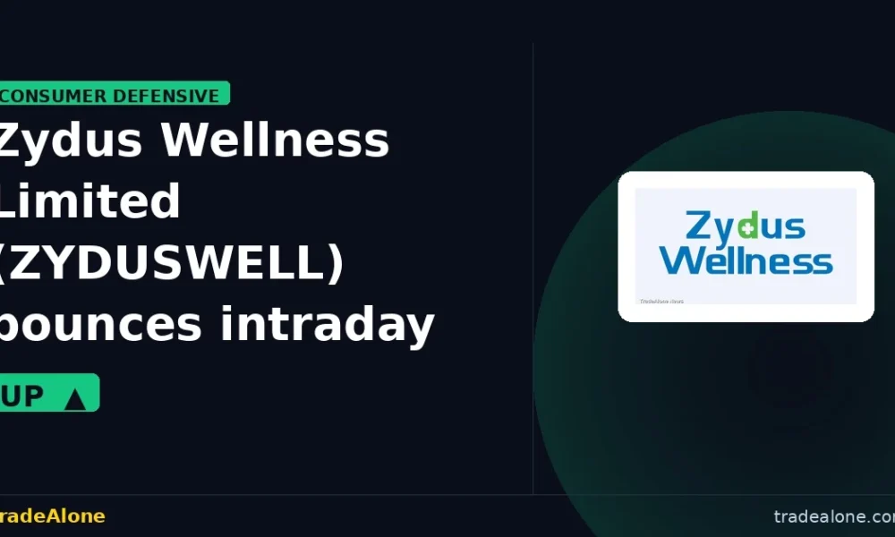 Zydus Wellness Limited ZYDUSWELL bounces intraday