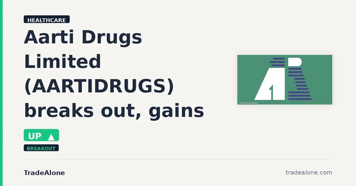 Aarti Drugs Limited AARTIDRUGS breakout