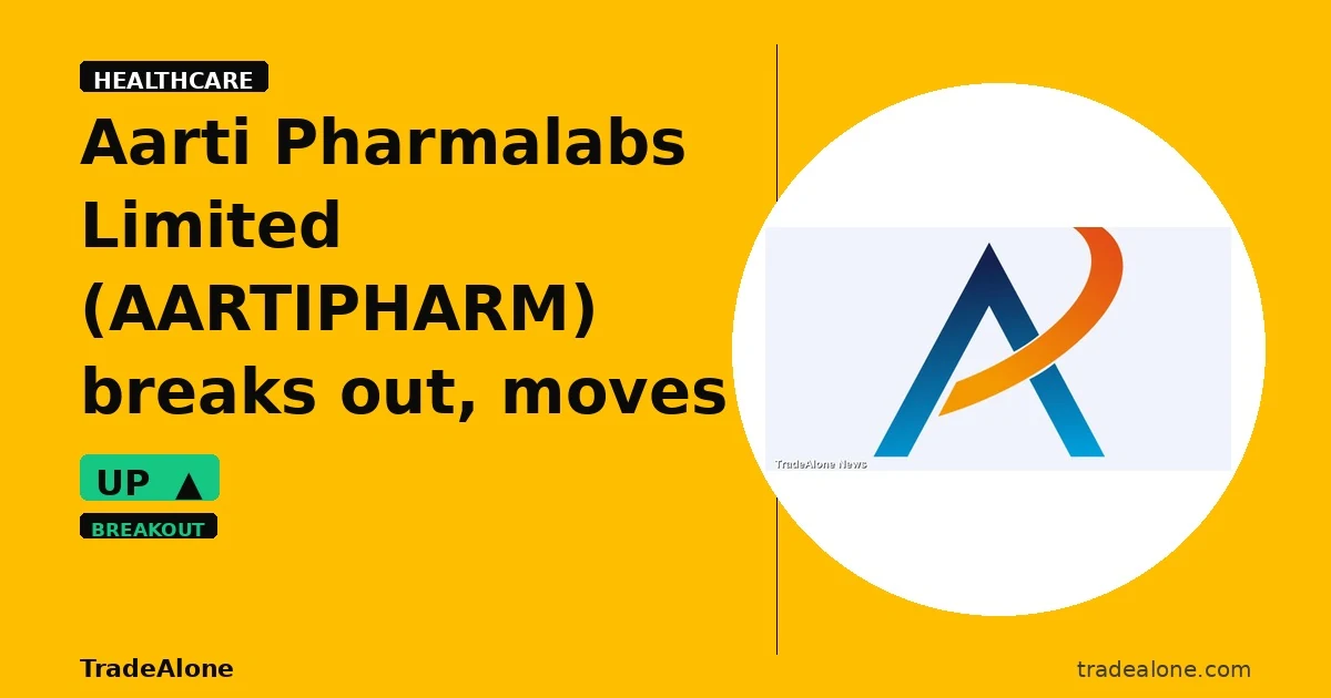 Aarti Pharmalabs Limited AARTIPHARM breakout