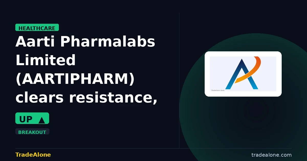 Aarti Pharmalabs Limited AARTIPHARM clears resistance