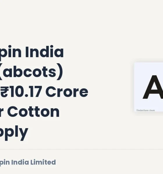 A B Cotspin India Limited Abcots Q1 FY27 Cotton Yarn Order
