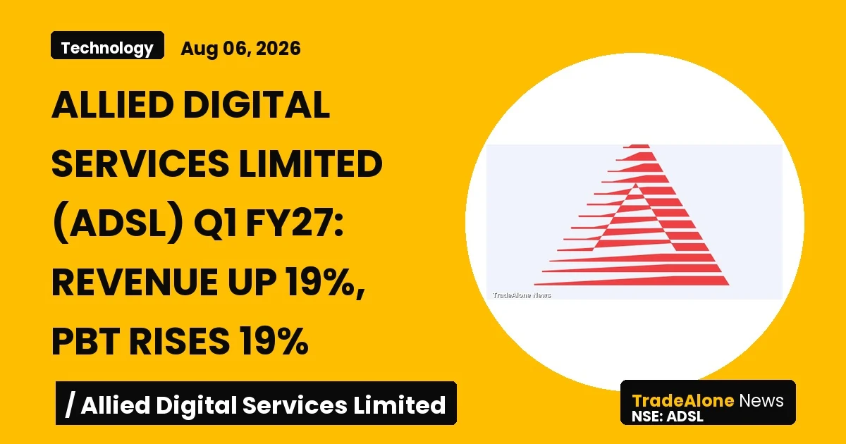 Allied Digital Services Limited ADSL Q1 FY27 Results