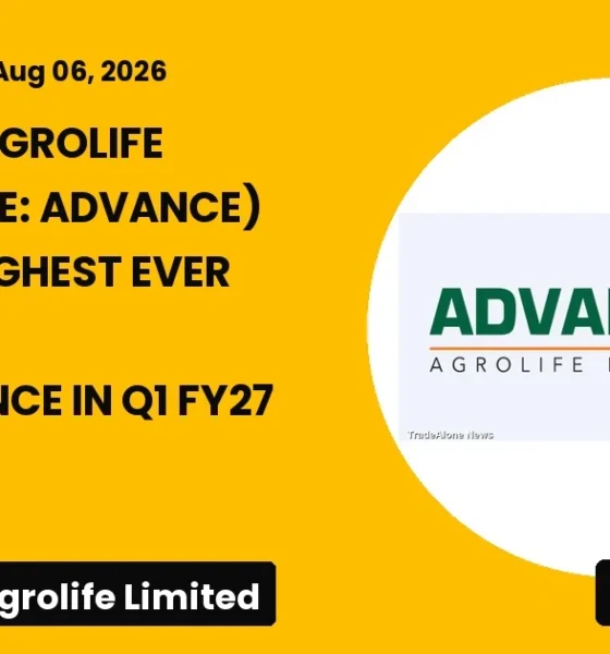Advance Agrolife Limited NSE Advance Q1 FY27 Results